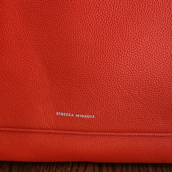 Rebecca Minkoff Megan Leather Tote Coral NWT - Picture 10 of 11